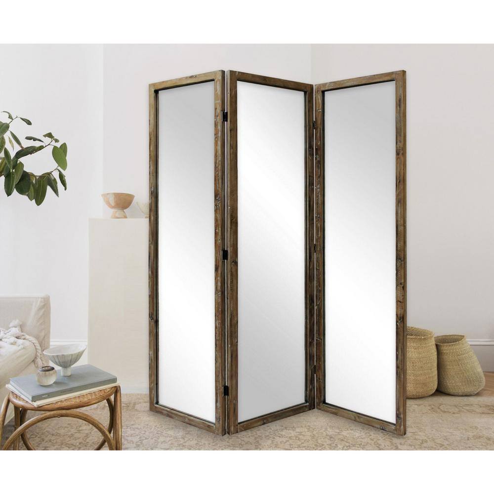 HomeRoots Mariana Wood 3-Panel Divider