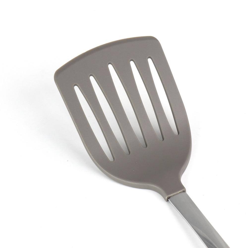 None Nylon Slotted Turner in Gray