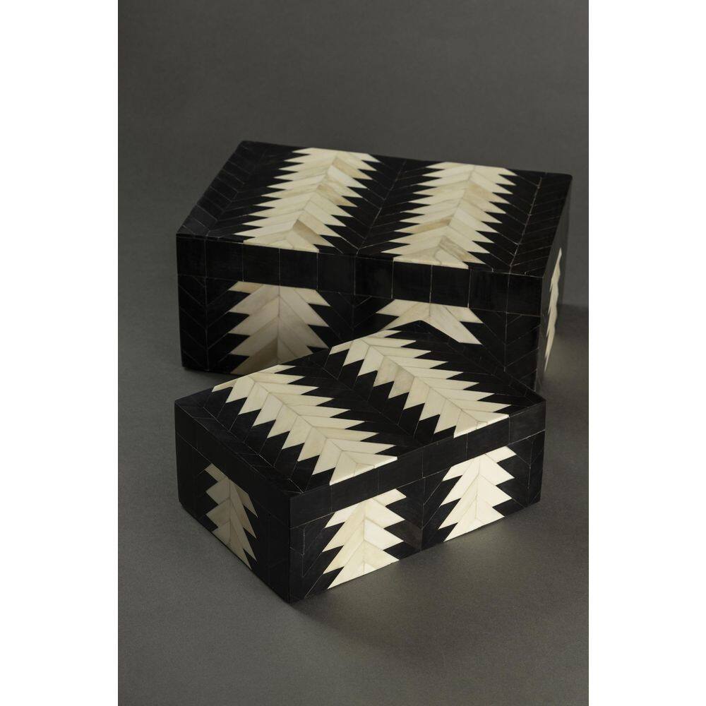 GAURI KOHLI Venota Horn Decorative Boxes (Set of 2)