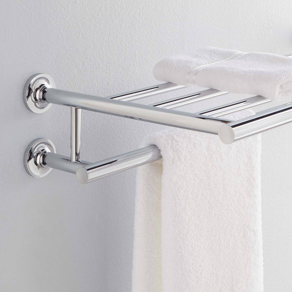 KOHLER Purist 24 in. Towel Hotelier Towel Rack in Polished Chrome
