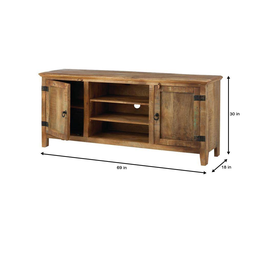 Home Decorators Collection Holbrook Natural Reclaimed Wood Storage Entertainment Center