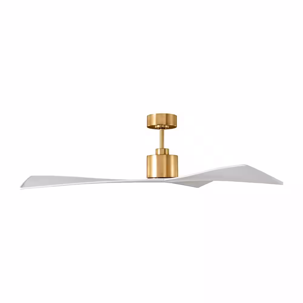 Generation Lighting Adler 52 in. Ceiling Fan in Burnished Brass with Remote