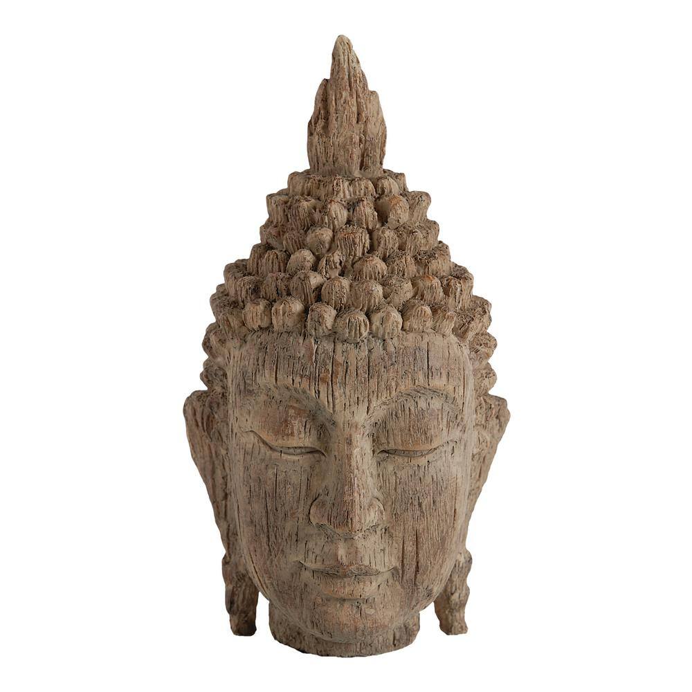 A & B Home 6.3 in. Antique Brown Buddha