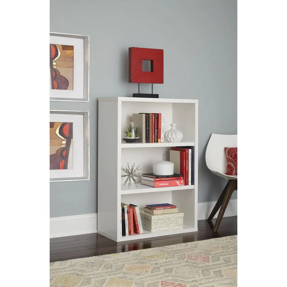 ClosetMaid 44 in. H x 30 in. W x 14 in. D White Wood 3-Cube Storage Organizer