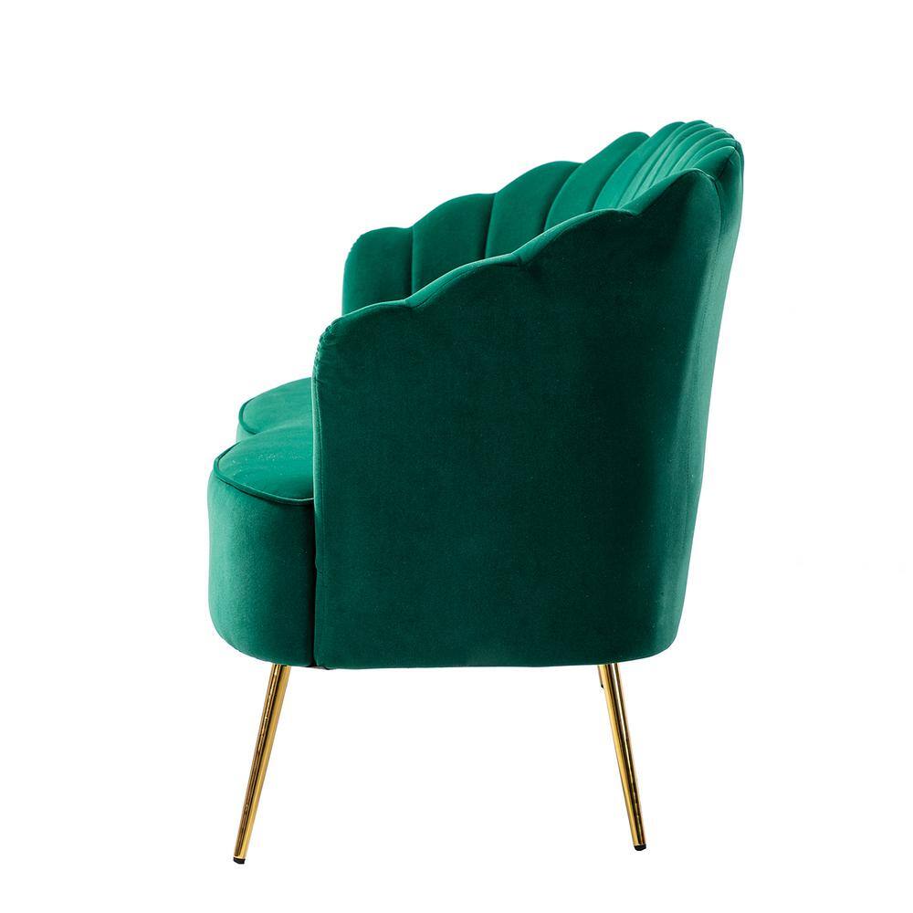 JAYDEN CREATION Yeran 52 in. 3 Piece Green Living Room Set