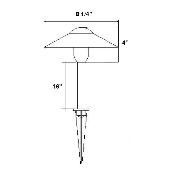 Best Pro Lighting Low Voltage Black Outdoor Landscape Mushroom Pathway Light
