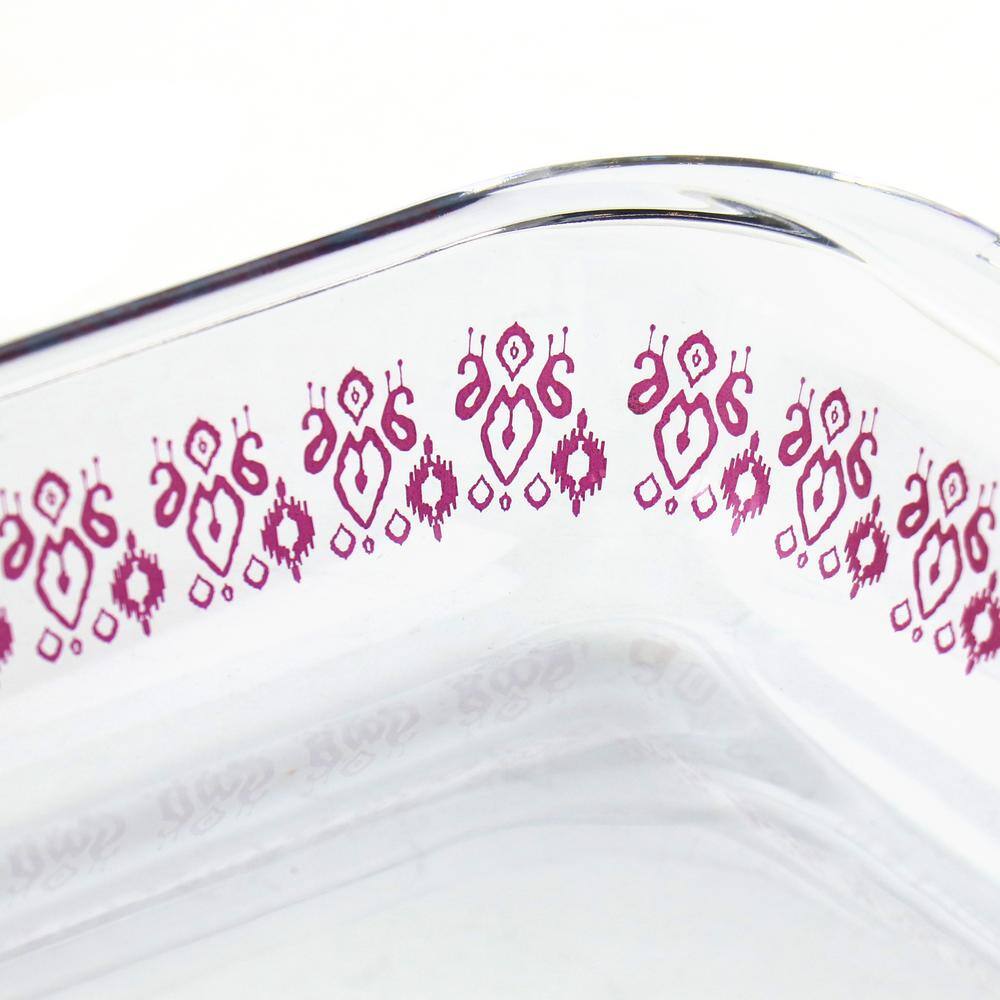 Spice BY TIA MOWRY 2.3 Quart Spicy Cloves Glass Rectangular Baker