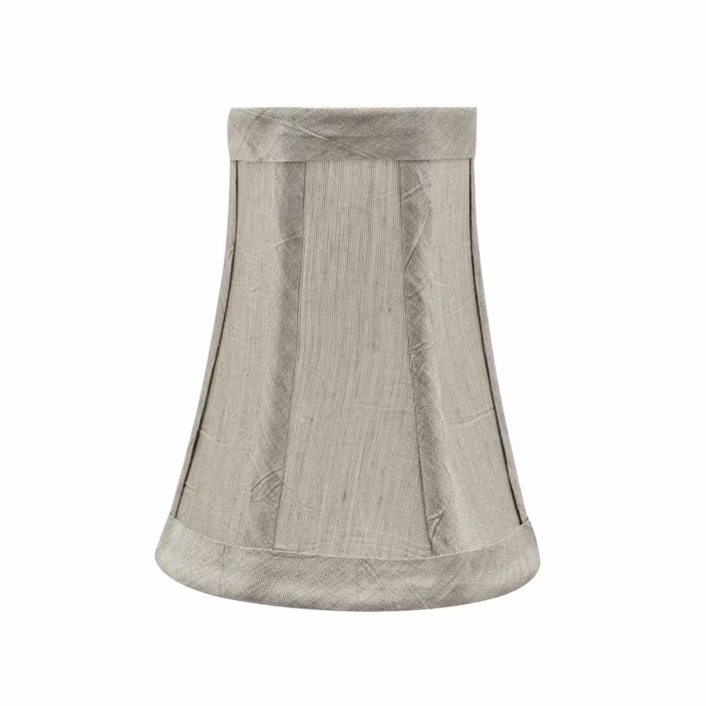 Aspen Creative Corporation 4 in. x 5 in. Silver-Grey Bell Lamp Shade (2-Pack)