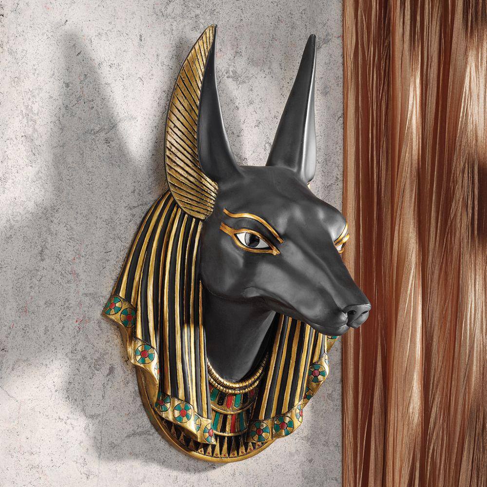 Design Toscano 15 in. x 10 in. Anubis, the Jackal God Wall Sculpture