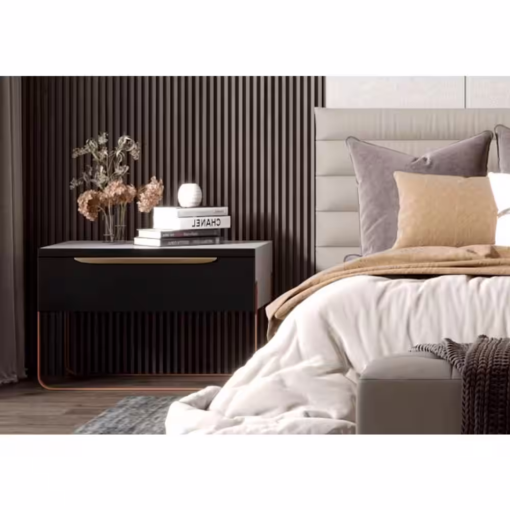 Ejoy 106 in. x 6 in x 0.5 in. Solid Wood Wall 7 Grid Cladding Siding Board in Dark Chestnut Color (Set of 4-Piece)