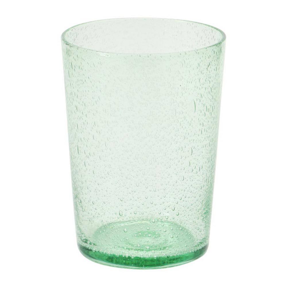 Storied Home 11.5 oz. Glass Solid Color Bubble Glass (Set of 4)