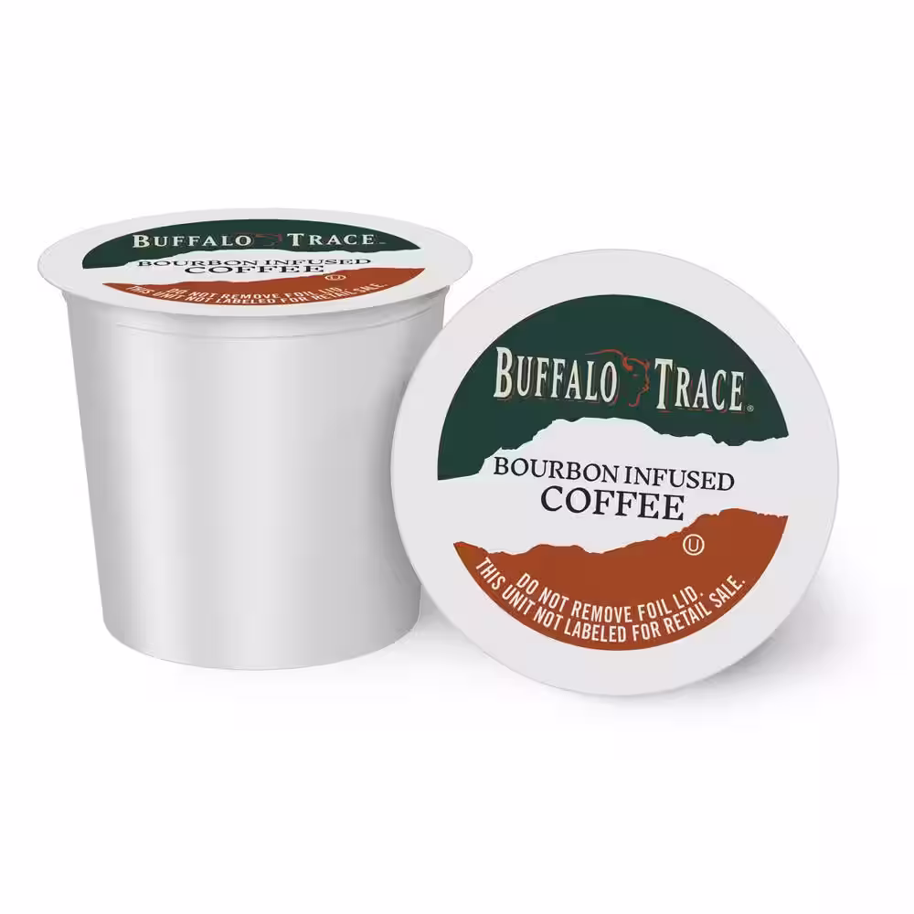 None Natural Bourbon Infused Coffee, Naturally Flavored, Single Serve Coffee Cups 42-Count