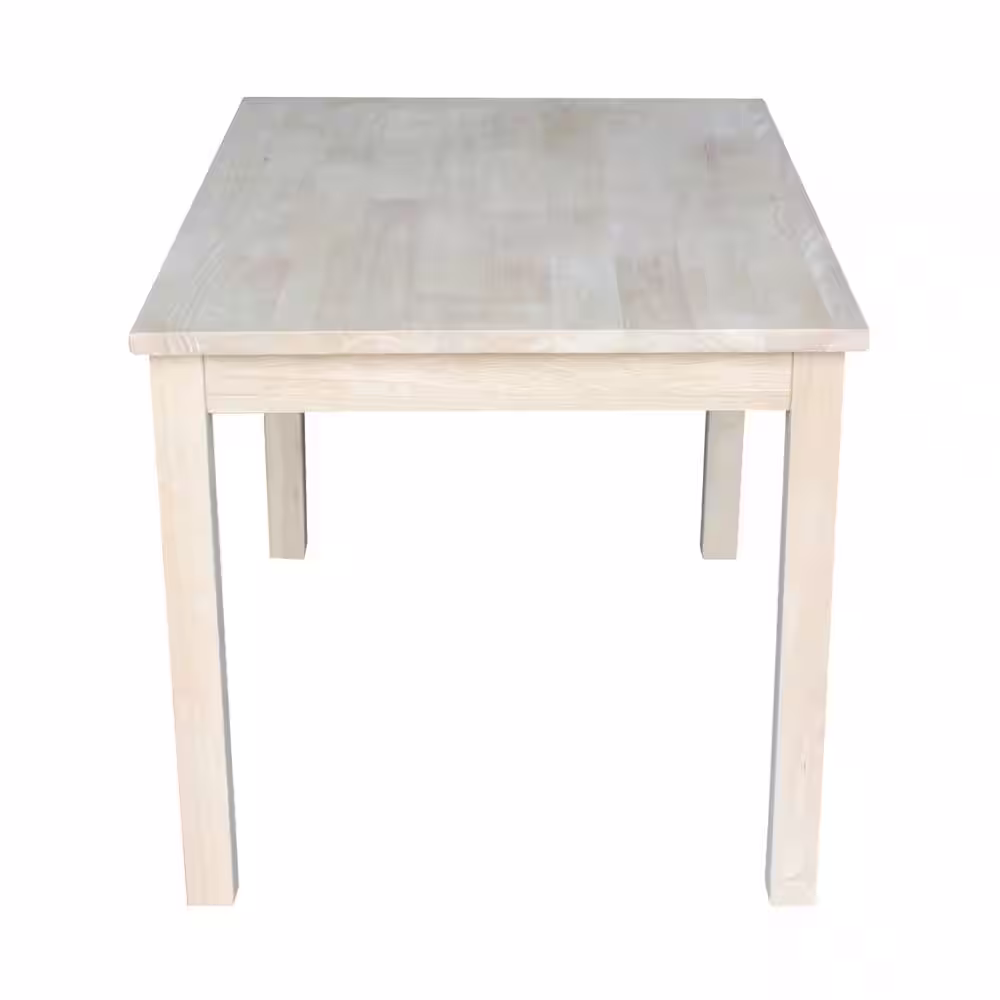 International Concepts Unfinished Solid Wood Kid's Table