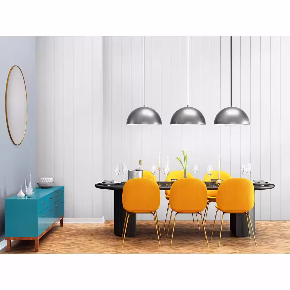 None 7/32 in. x 48 in. x 96 in. White Nickel Gap Shiplap Panel