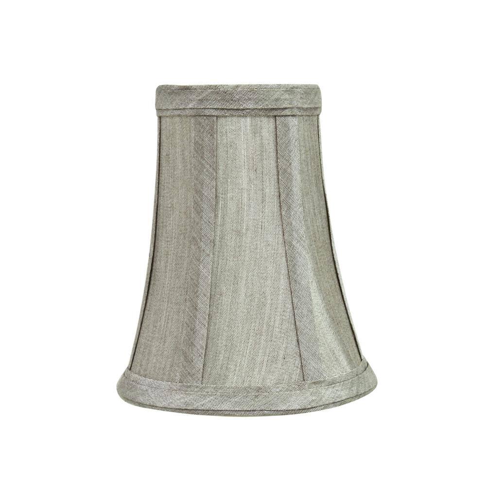 Aspen Creative Corporation 4 in. x 5 in. Silver Grey Bell Lamp Shade (9-Pack)