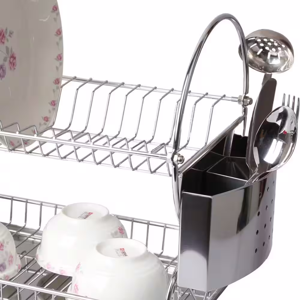 MegaChef 17.5 in. 2 Shelf Dish Rack