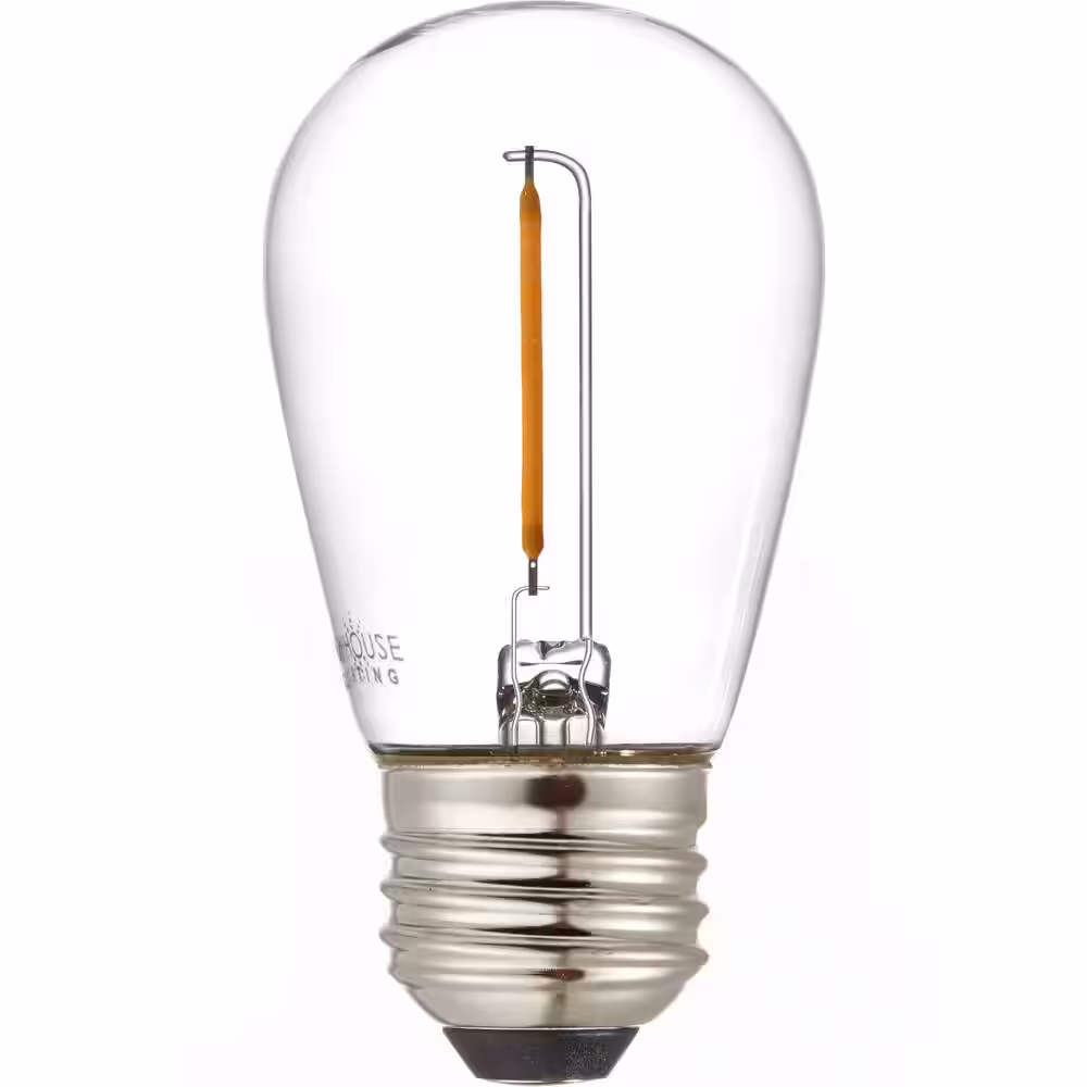 Newhouse Lighting 11-Watt Equivalent S14 Shatter-Resistant String Light Edison LED Bulbs Warm White 2700K (30-Pack)