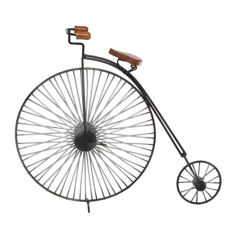 Litton Lane Black Metal Bike Sculpture