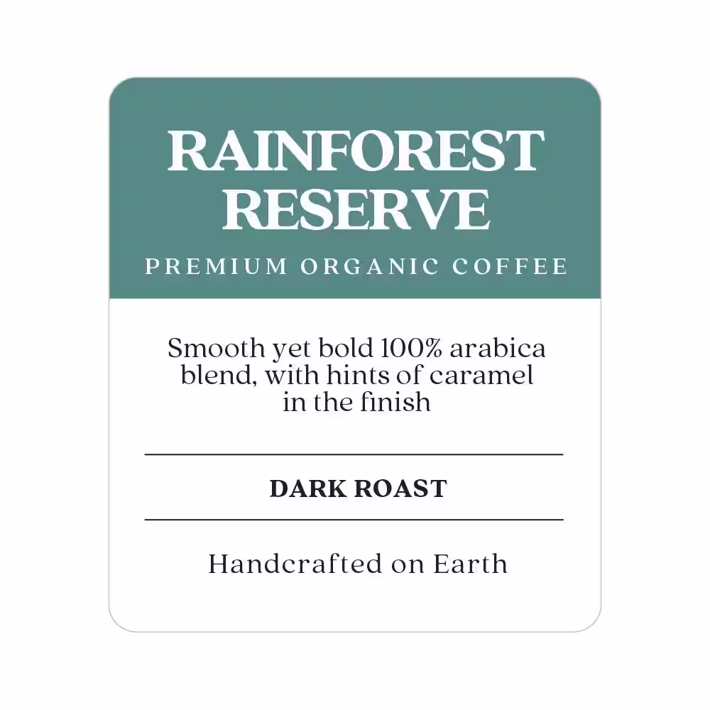 COPPER MOON Single Serve Coffee Pods for Keurig K-Cup Brewers, Rainforest Reserve Organic Blend, Dark Roast (72-Pack)