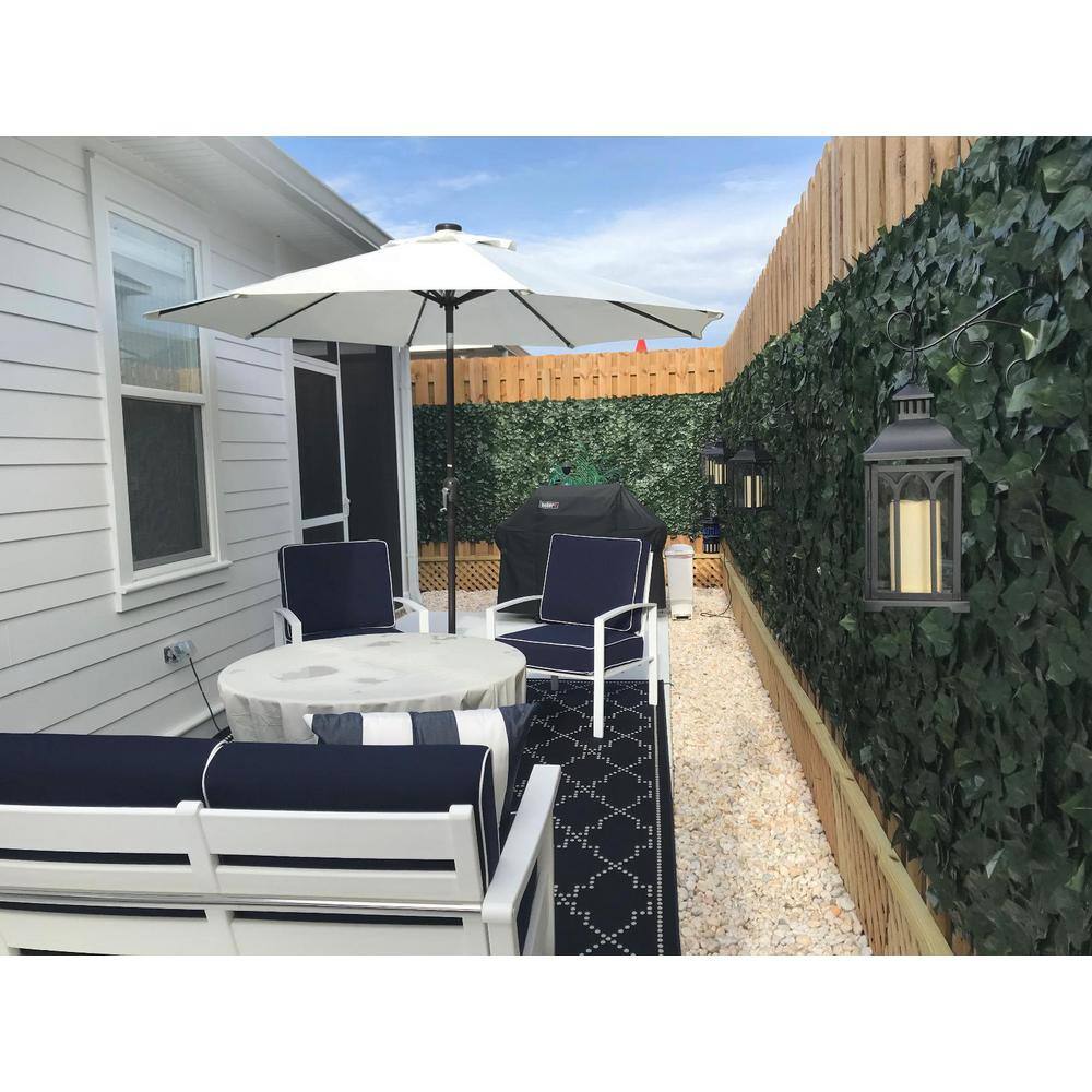 COLOURTREE 4 ft. Artificial x 14 ft. Artificial Faux Ivy Leaf Vines Indoor/Outdoor Privacy Fencing Roll