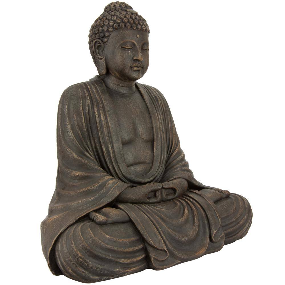 Oriental Furniture 2.5 ft. Tall Japanese Sitting Buddha Decorative Statue
