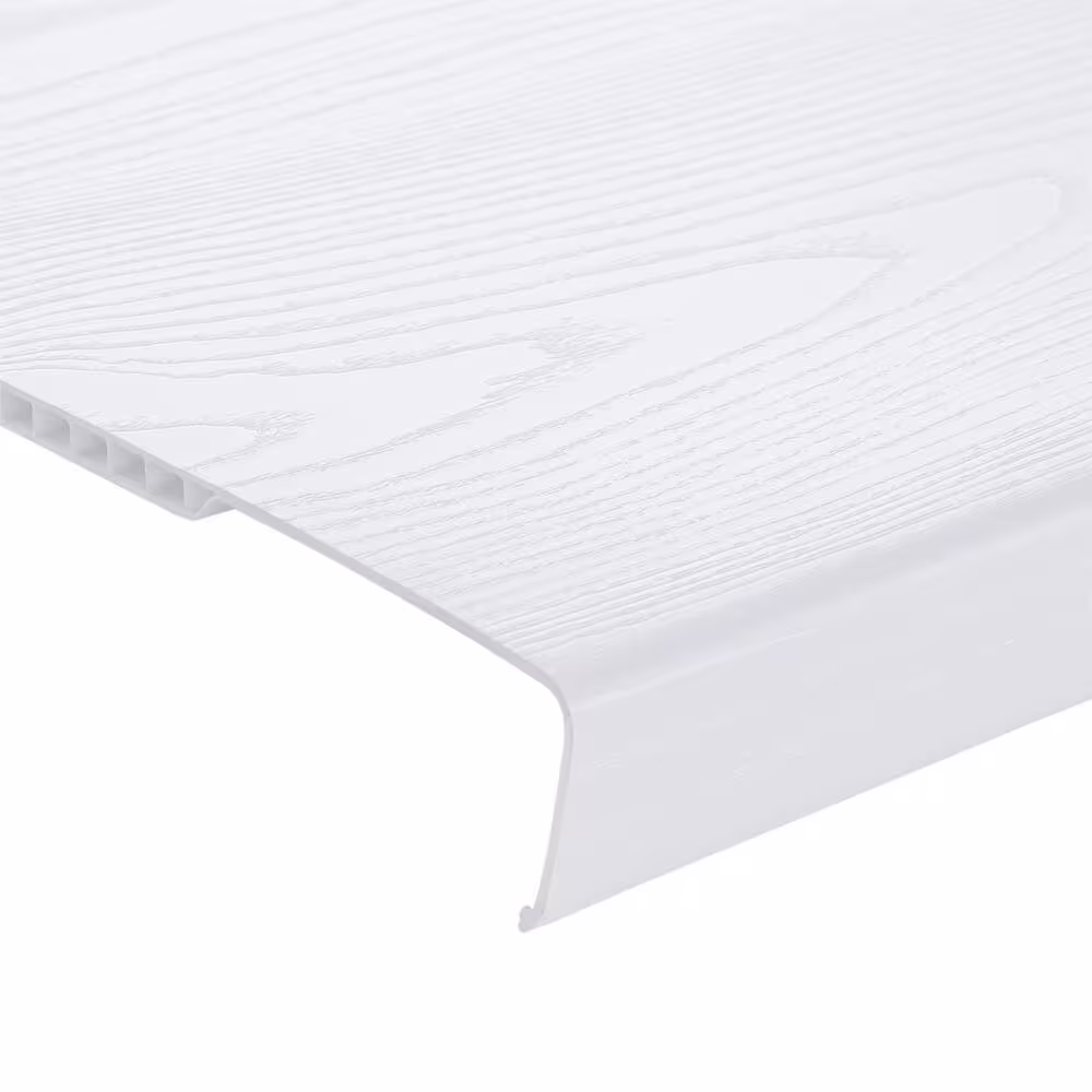 Everbilt 2 ft. x 12 in. Decorative Shelf Cover - White