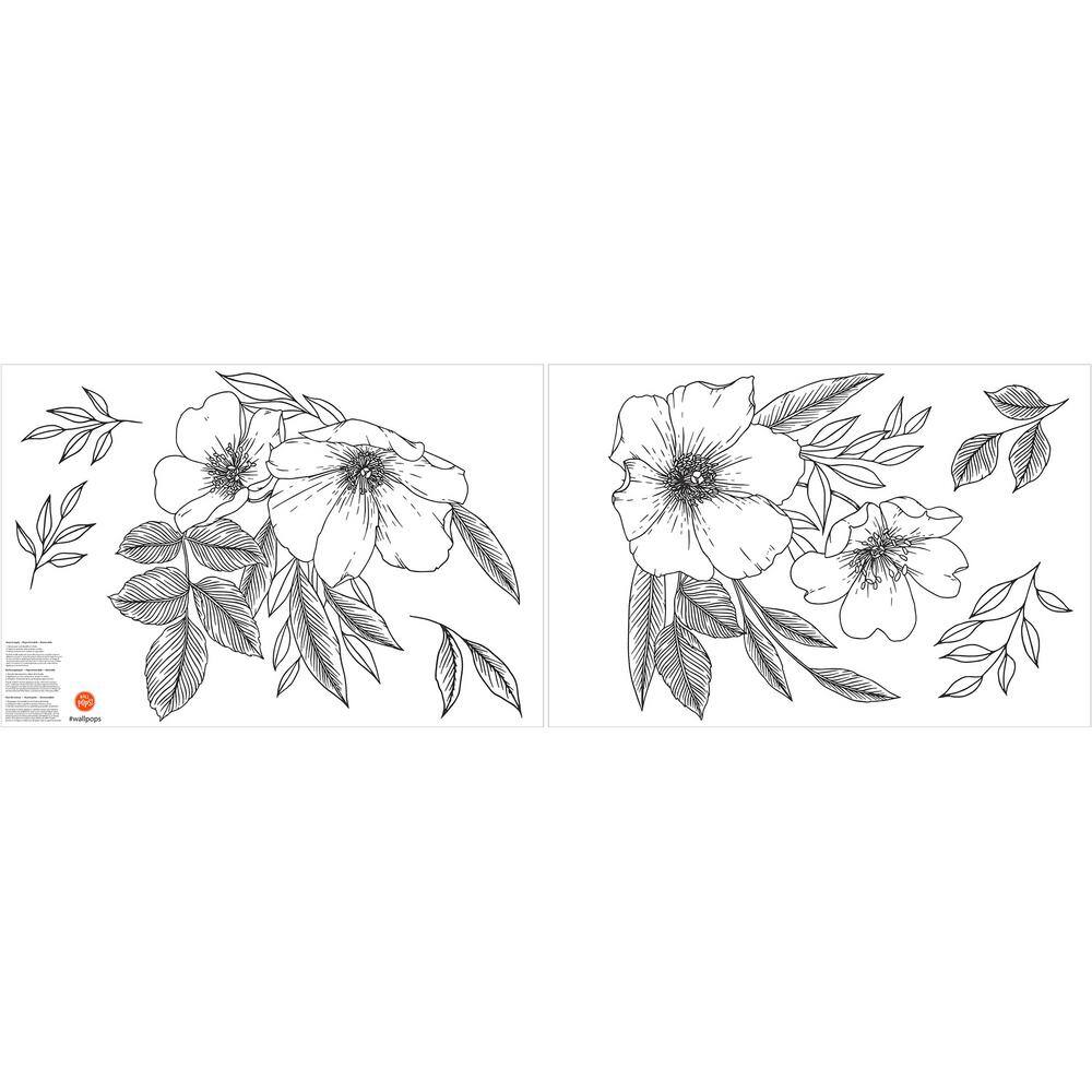 None Wild Blossoms Wall Decal