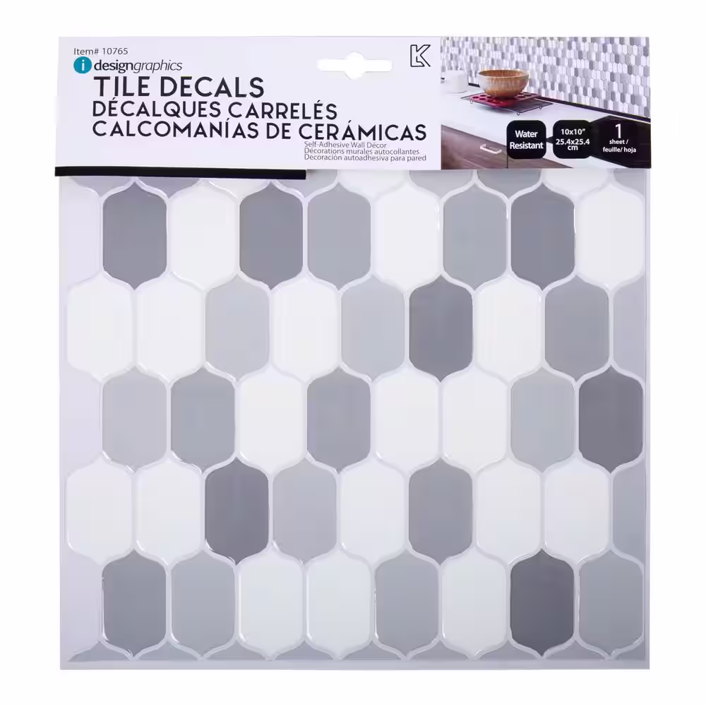 None Peel and Stick Wall Tiles for Kitchen Backsplash Bathroom and Living Room