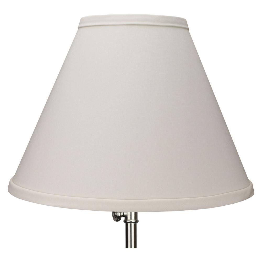 FenchelShades.com Fenchel Shades 12 in. Width x 8.25 in. Height Ivory/Nickel Finish Empire Lamp Shade