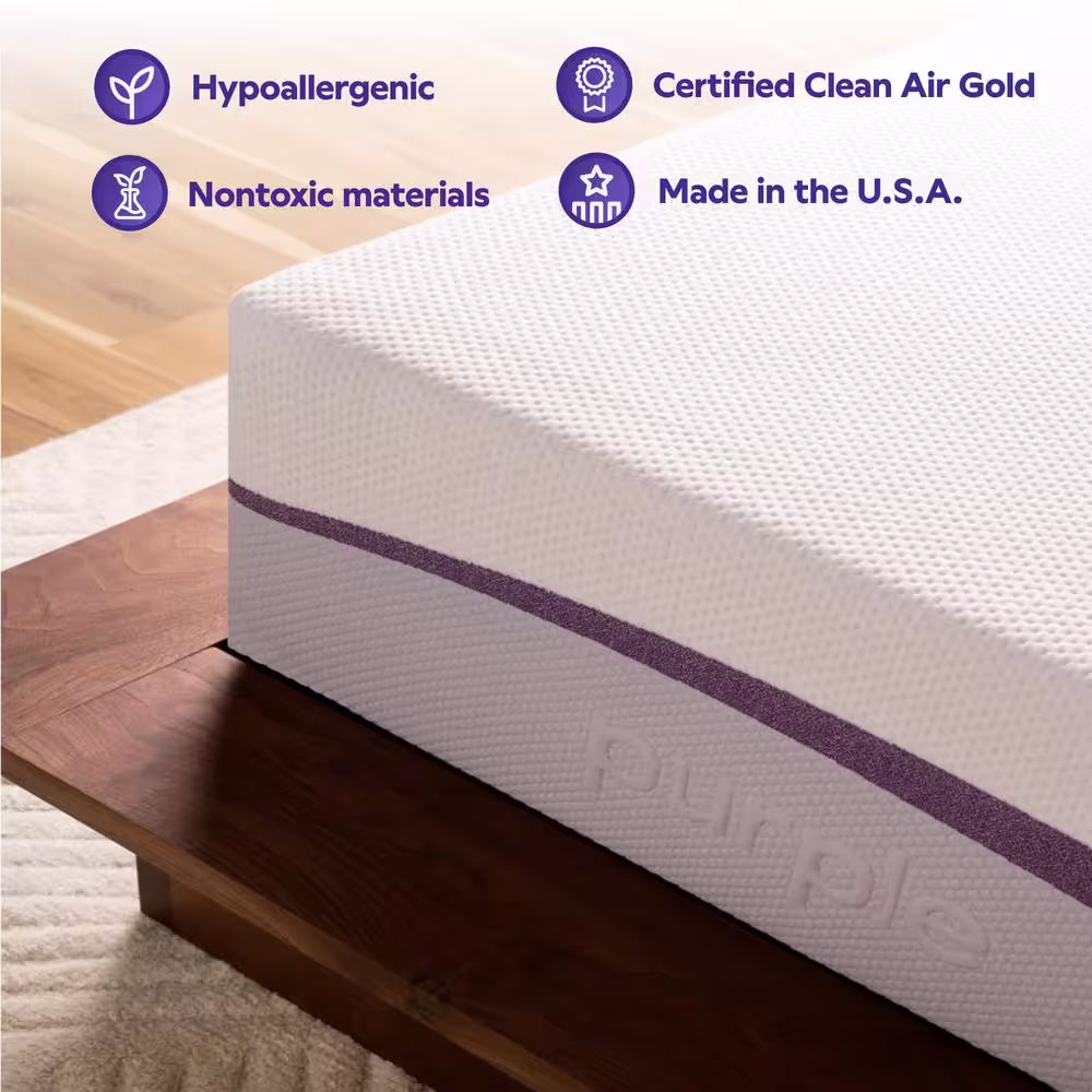 PURPLE Plus Queen Medium GelFlex Grid 11 in. Mattress