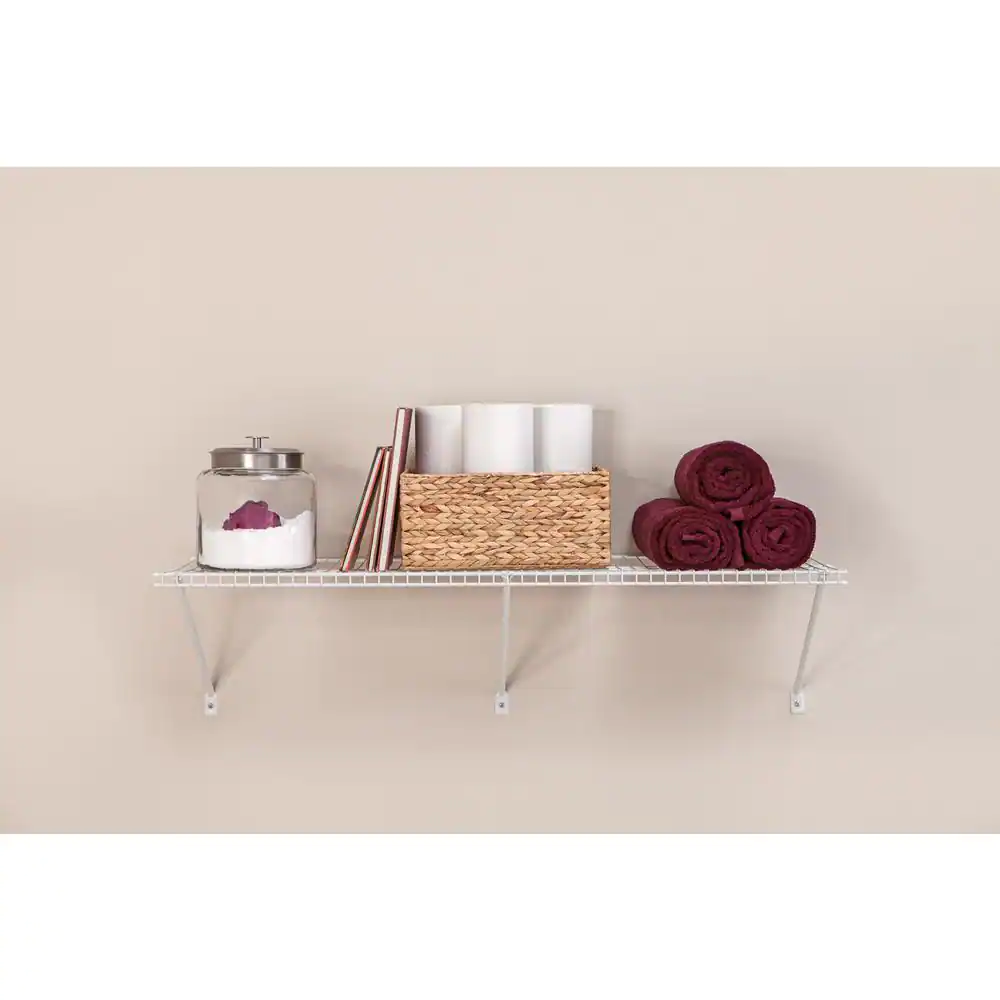 ClosetMaid 48 in. W x 16 in. D Steel White All-Purpose Shelf Kit