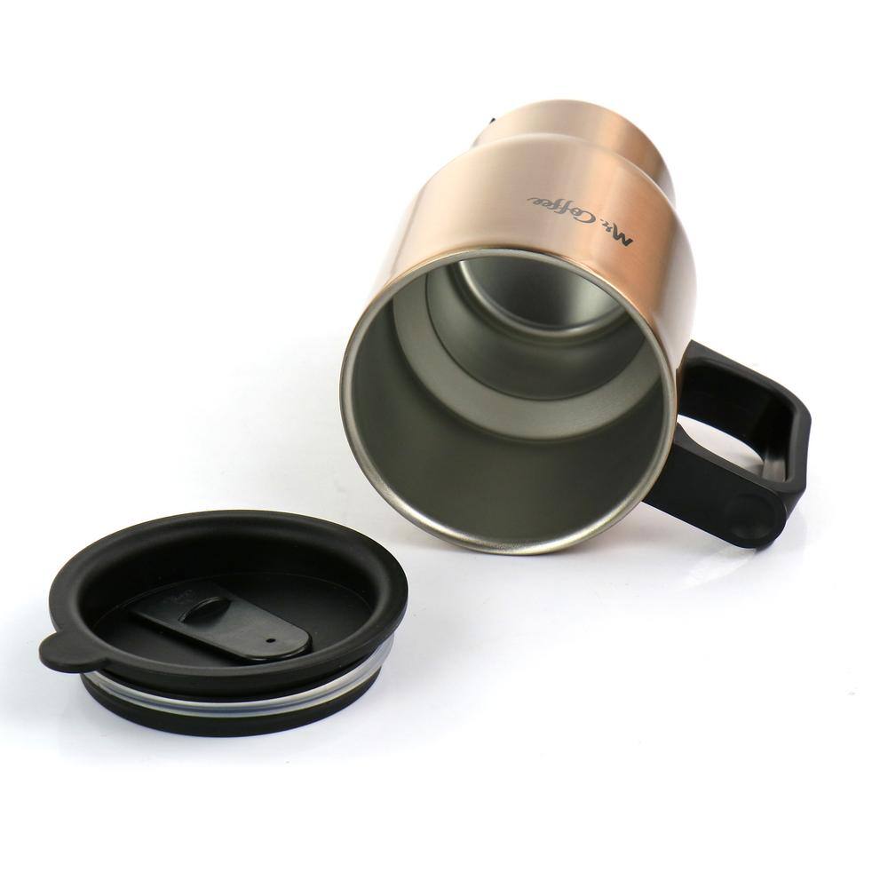Mr. Coffee 2-Piece Thermal Bottle and Travel Mug in Copper