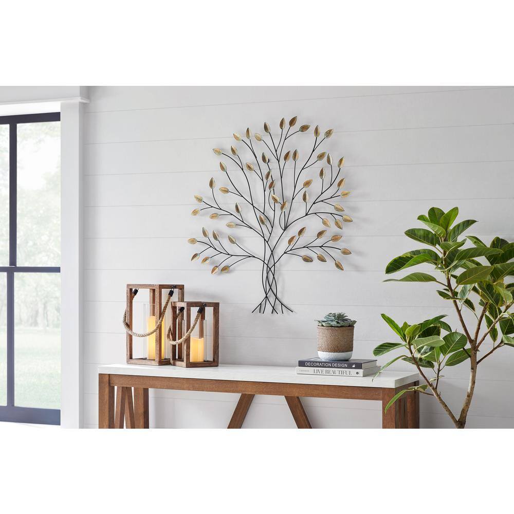 StyleWell Metal Tree Dimensional Wall Art (31 in. W x 33 in. H)