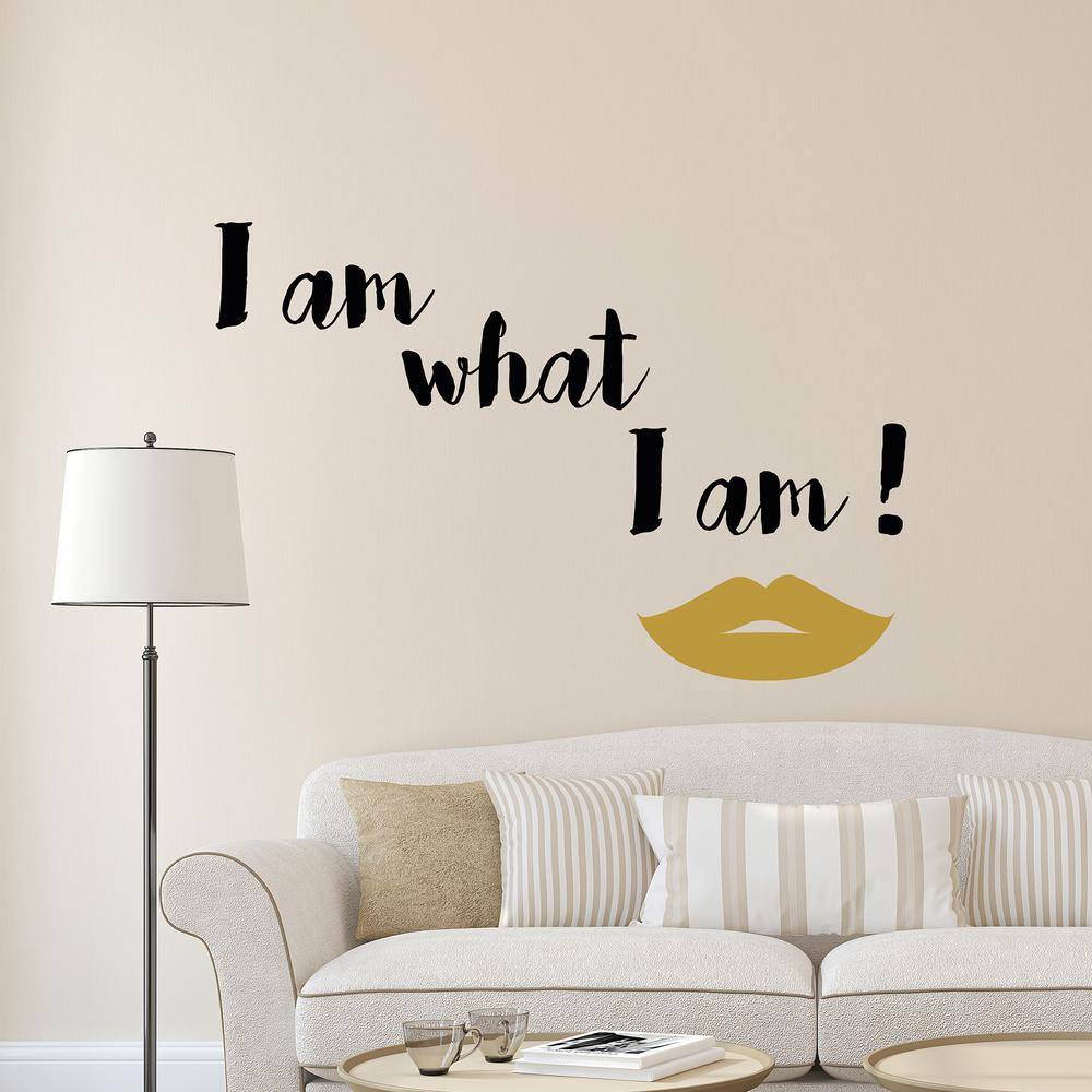 Brewster Metal What I Am Wall Quote Decal
