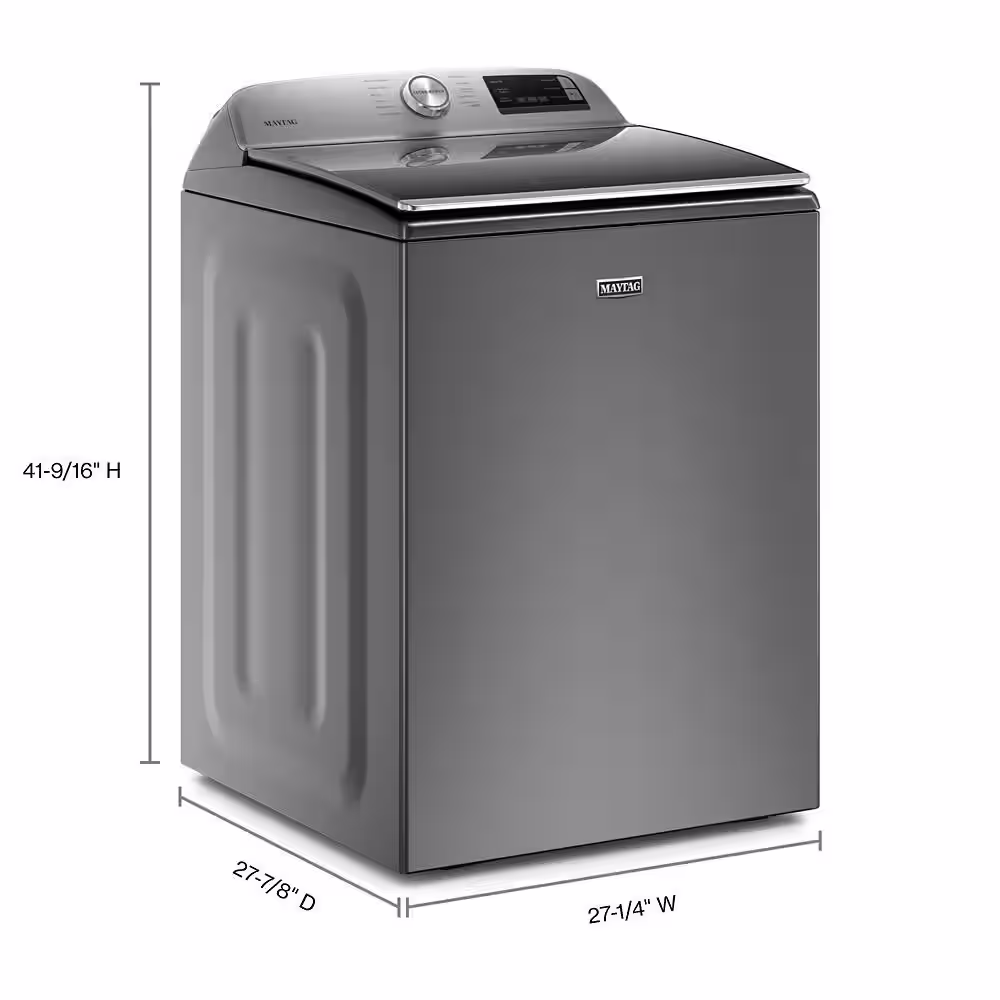 Maytag 4.7 cu. ft. Smart Capable Metallic Slate Top Load Washing Machine with Extra Power Button and Deep Fill Option
