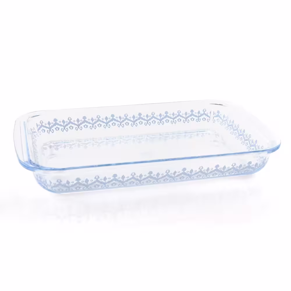 None 3.1 qt. Spicy Cloves Glass Rectangular Baker