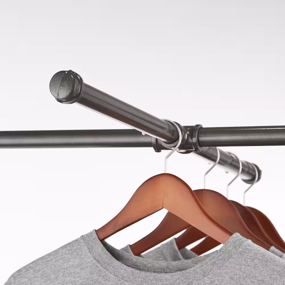 Econoco Gray Steel Clothes Rack 50 in. W x 78 in. H