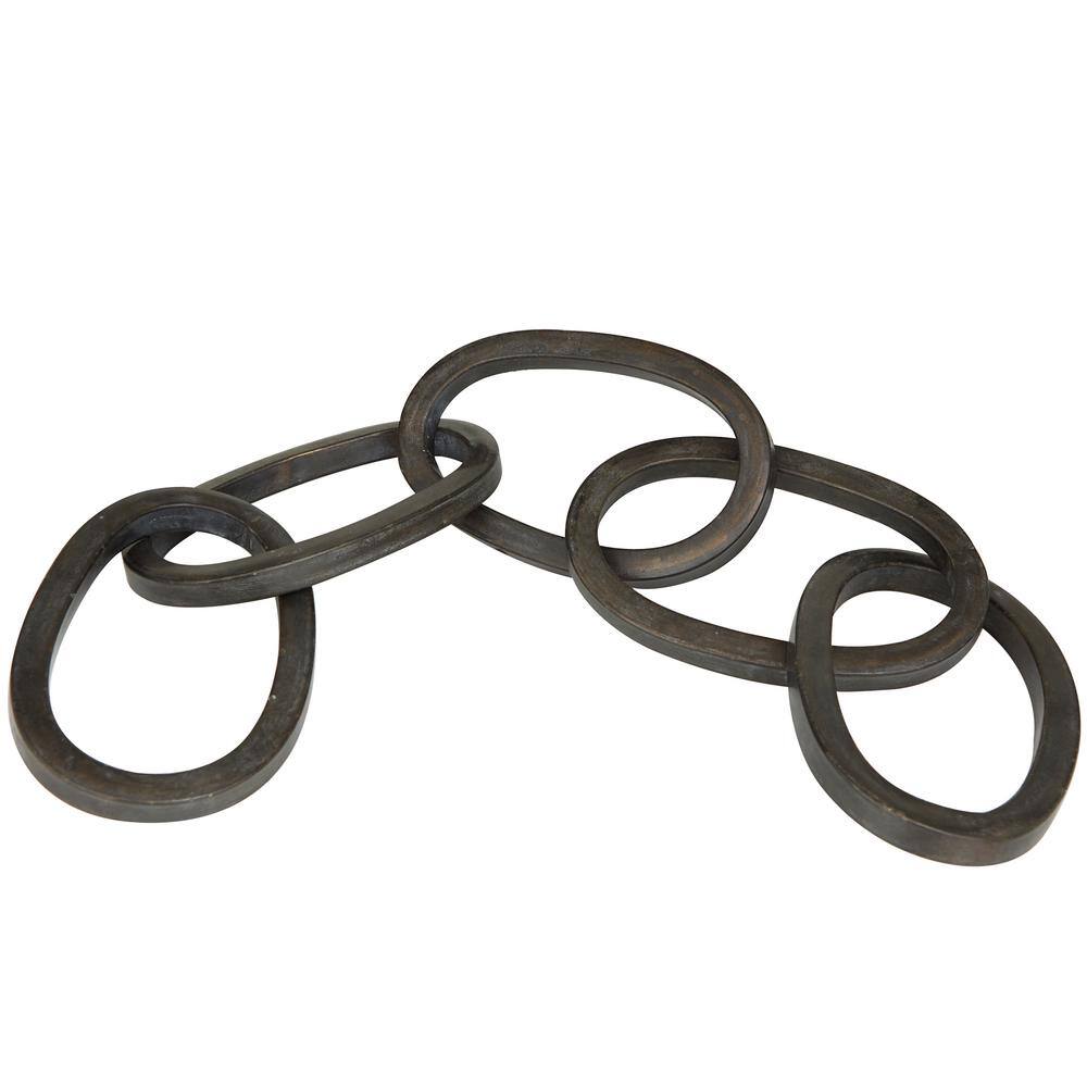 CosmoLiving by Cosmopolitan Black Metal Chain Sculpture