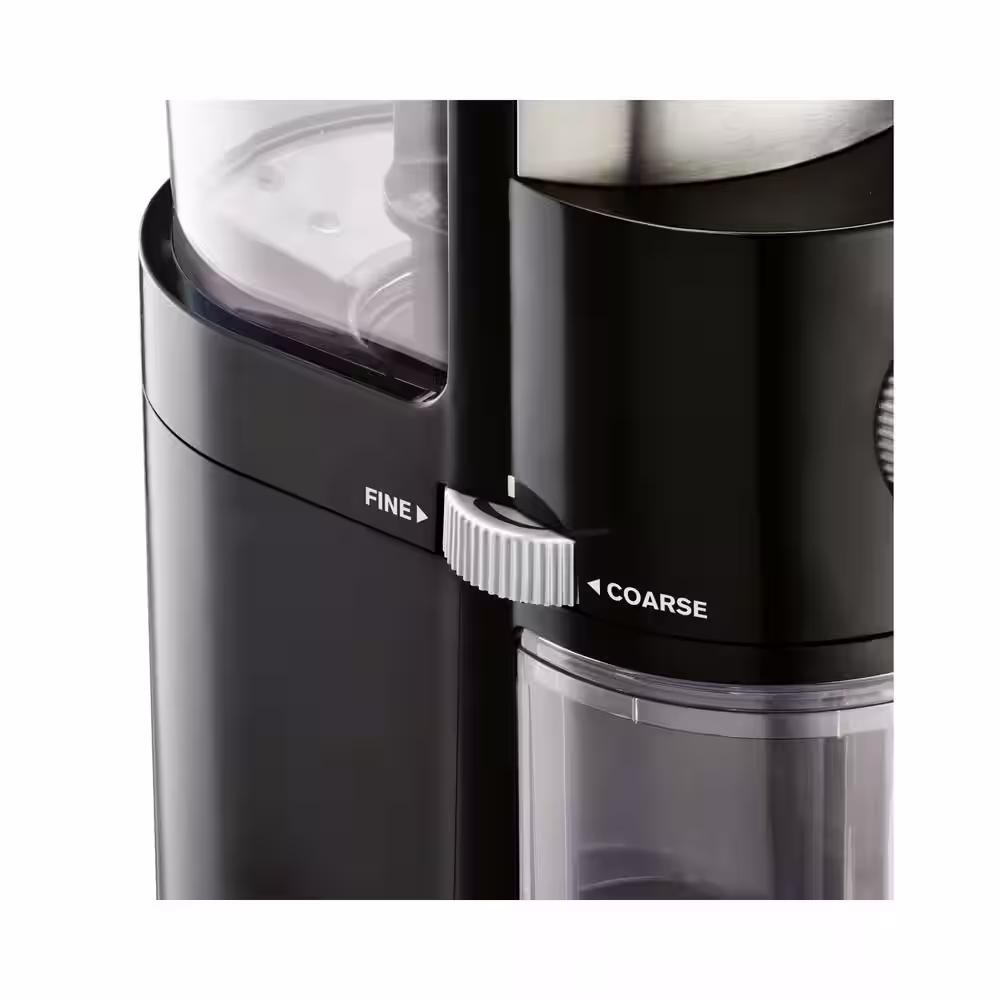 Krups 8 oz. Black Precise Burr Coffee Grinder with Programmable Settings
