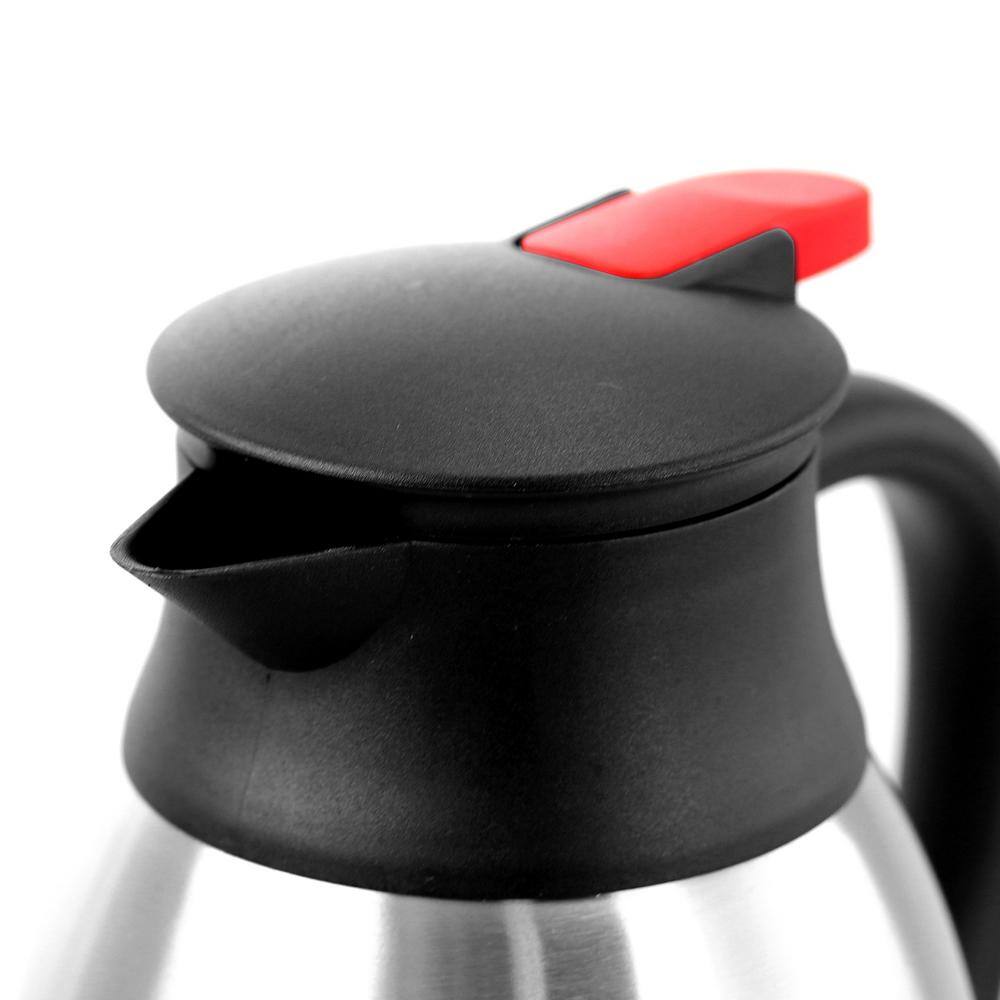 MegaChef 67.6 fl. oz. Stainless Steel Thermal Carafe with Black LID