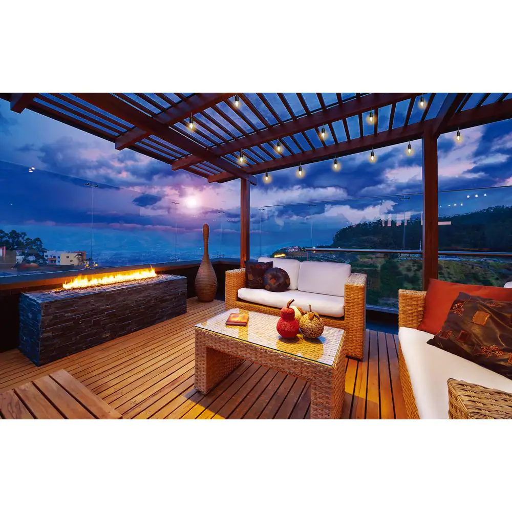 Hampton Bay 24-Light 48 ft. Indoor/Outdoor String Light with S14 Single Filament LED Bulbs