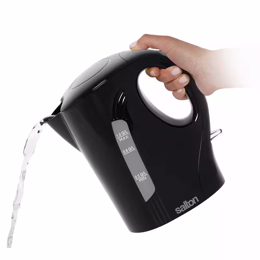 Salton Jug Kettle 1 .0 L/Qt - Black, Cordless