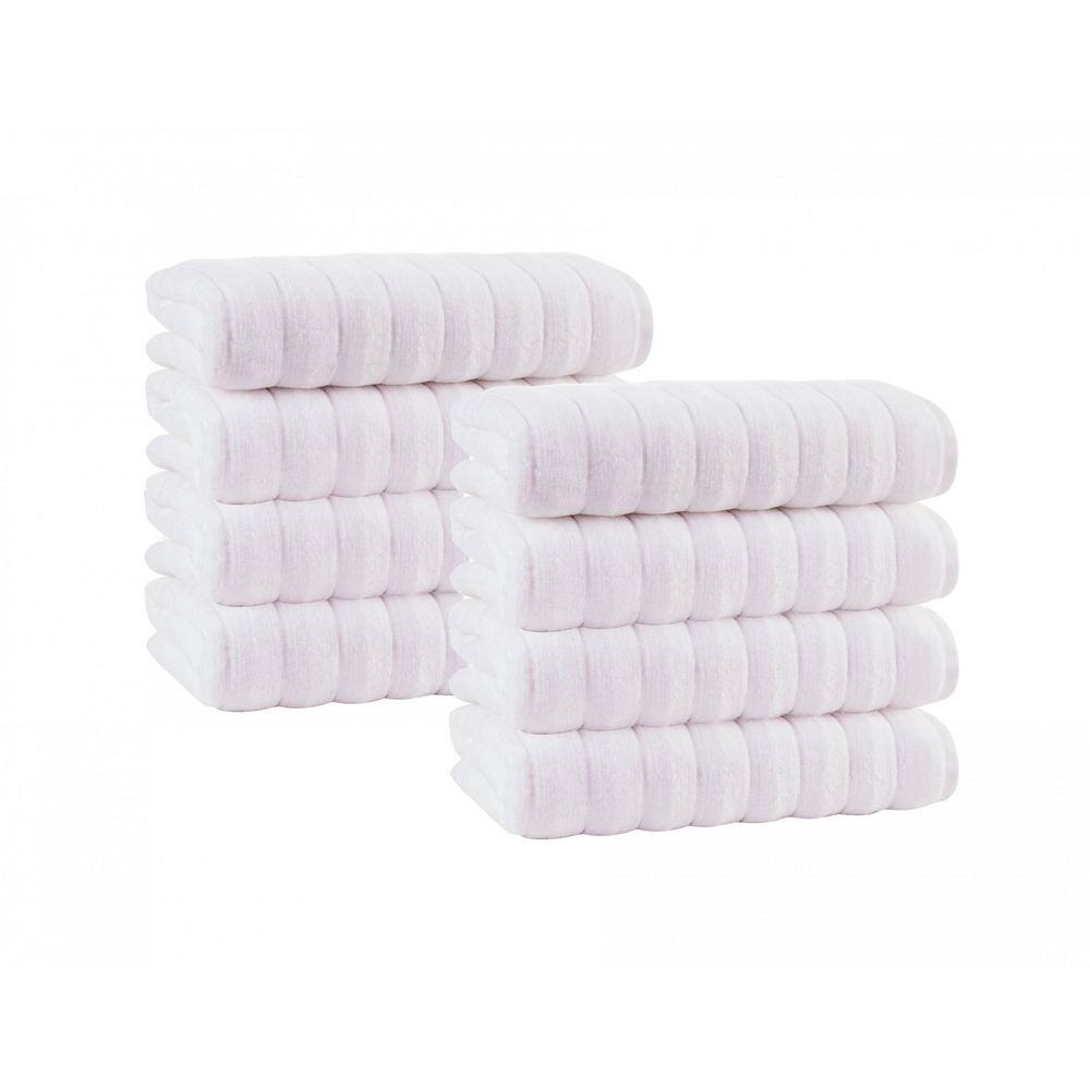None Vague Turkish Cotton 8-Piece Hand Towels