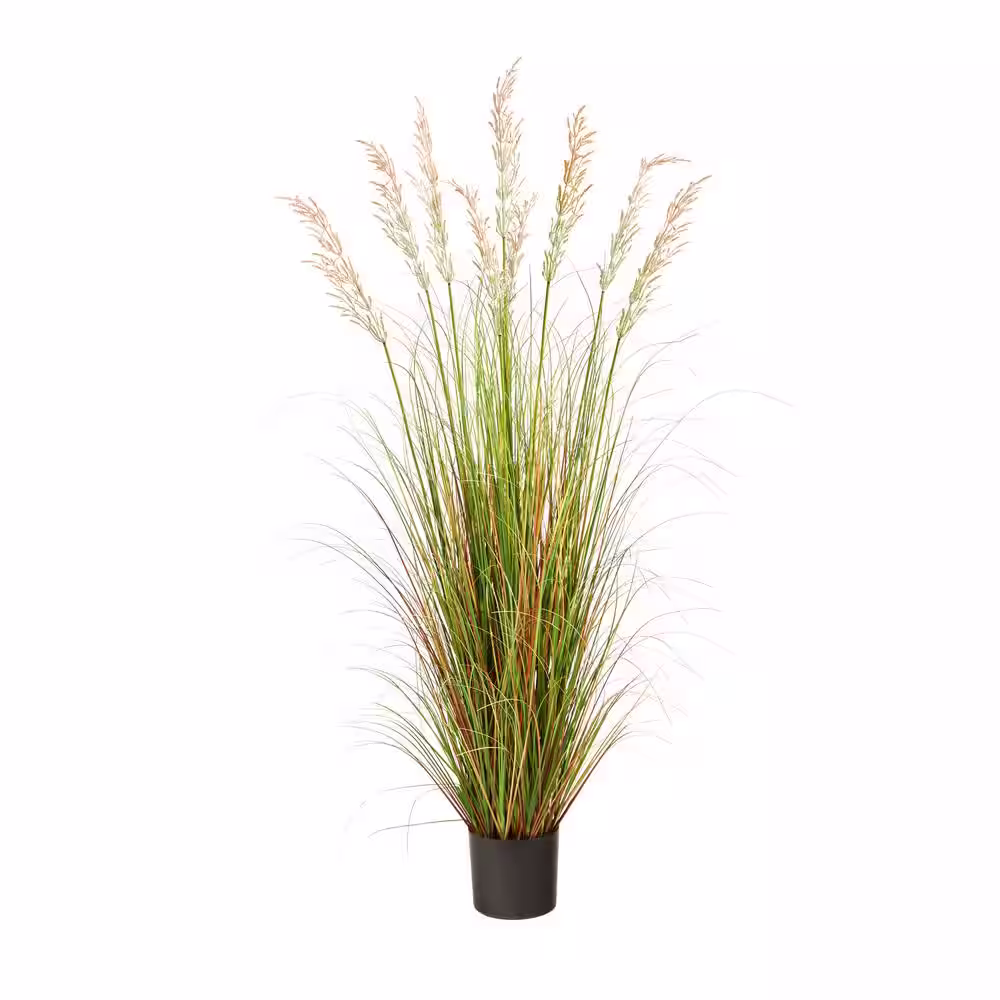 Nearly Natural 5.5 ft. Plume Grass Artificial Plant