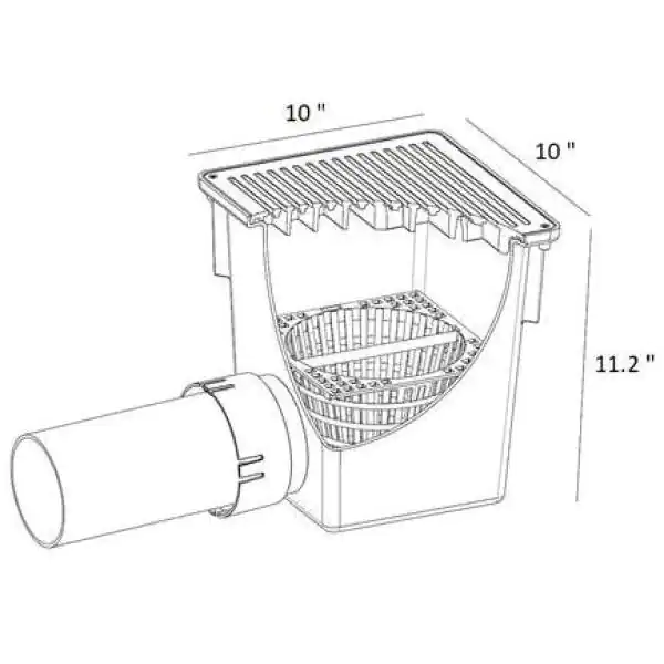 RELN 10 in. W x 10 in. L x 12 in. H Catch Basin Kit Accessory