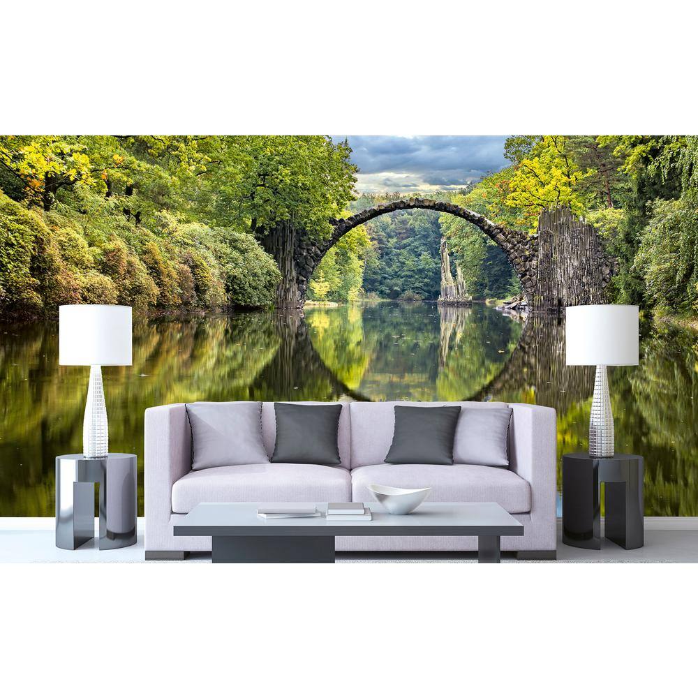 Dimex Traditional Arch Bridge Abstract Wall Mural