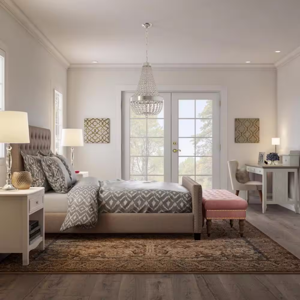 Home Decorators Collection Monticello Park 6-Light Chrome Crystal Chandelier