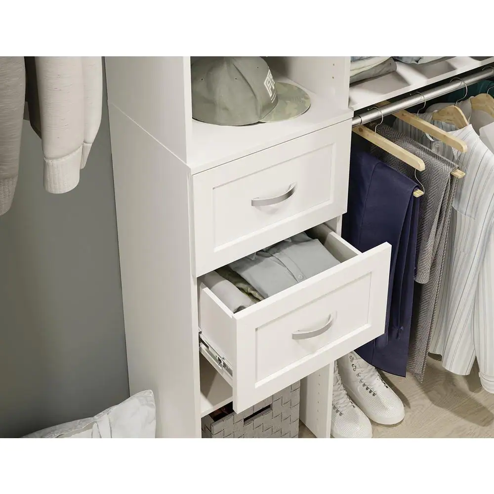 ClosetMaid Style+ 10 in. H x 17 in. W White Shaker Drawer Kit for 17 in. W Style+ Tower
