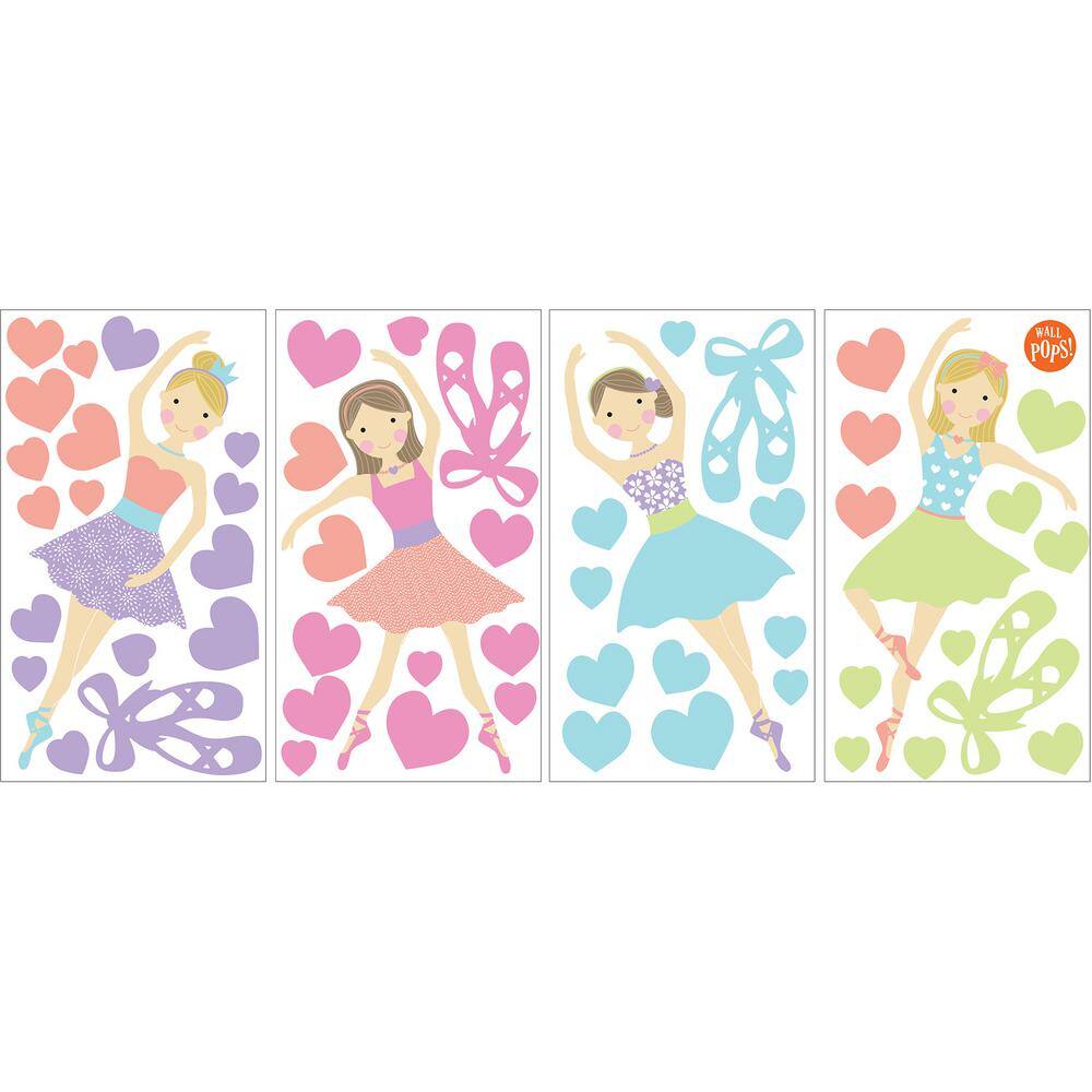 WallPops Multi-Color Prima Ballerina Wall Decal