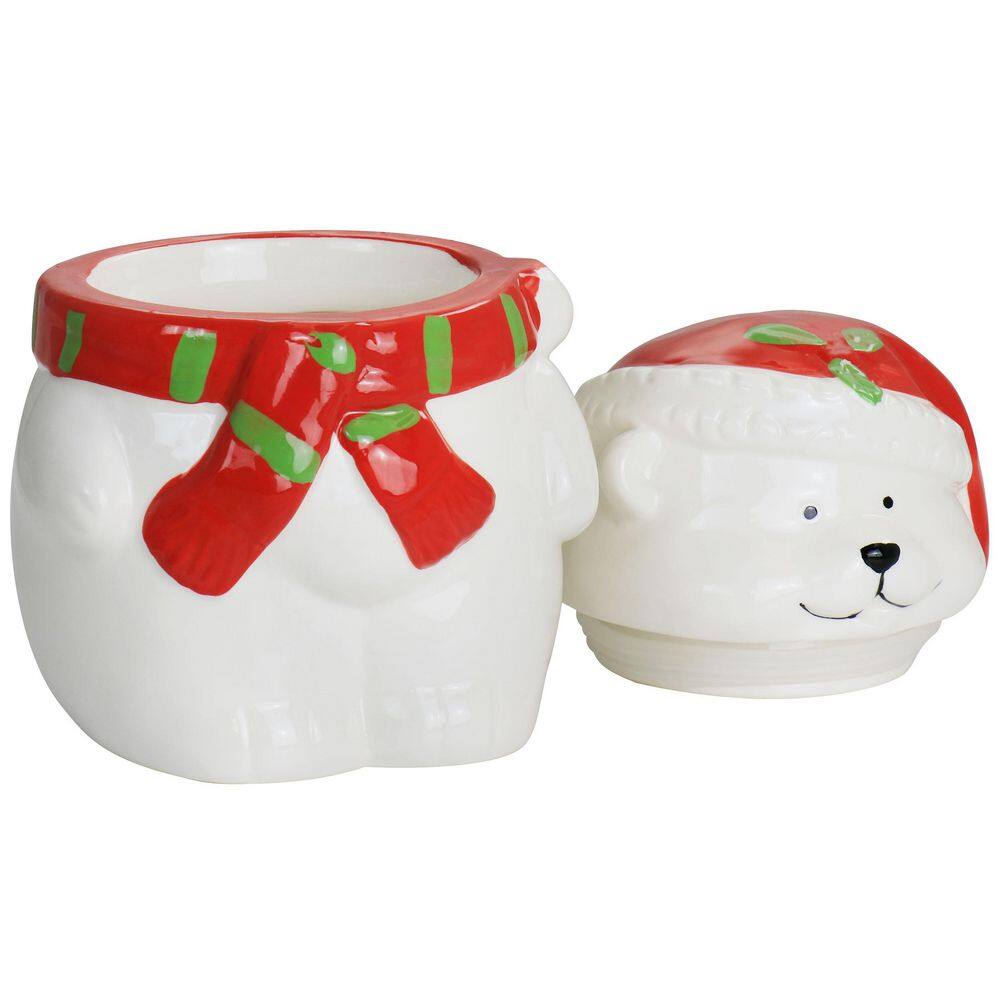 GIBSON HOME Joyful Bear Durastone 7.5 in. Cookie Jar